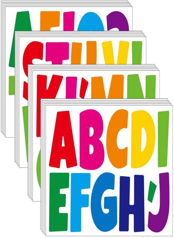 Bemeol Bulletin Board Letters 462 Pieces 4 Inch Alphabet Letter Stickers Cutout Letters for Poster Board Display Home Classroom School Decor(Colorful) - Image 1