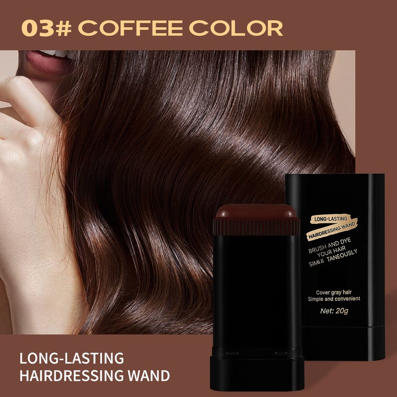 Portable Hair Dye Stick - Quick White Coverage, Easy Application, Quickly Dye Hair, Long-Lasting for All Hair Types , Sleek Design - Image 1