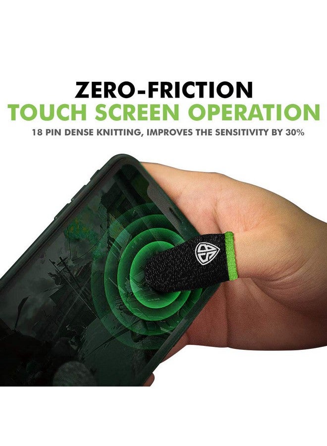 SpinBot Thumb & Finger Sleeve for Mobile Game (6 Pieces), Pubg,Cod,Freefire -with Metal Carry Box-Pack of 3 Pair- Black - Image 2