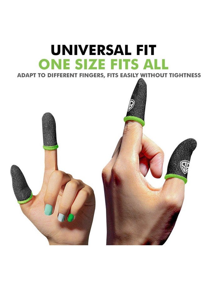 SpinBot Thumb & Finger Sleeve for Mobile Game (6 Pieces), Pubg,Cod,Freefire -with Metal Carry Box-Pack of 3 Pair- Black - Image 4