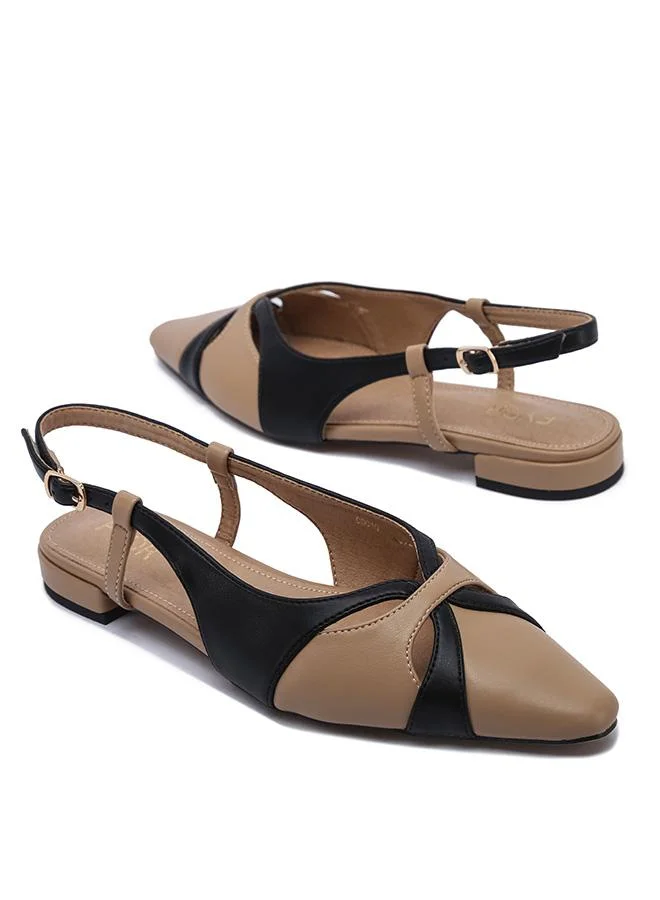 Fyor  Stylish Two-Tone Cut-Out Flat CD 010 for Women | Best Price UAE