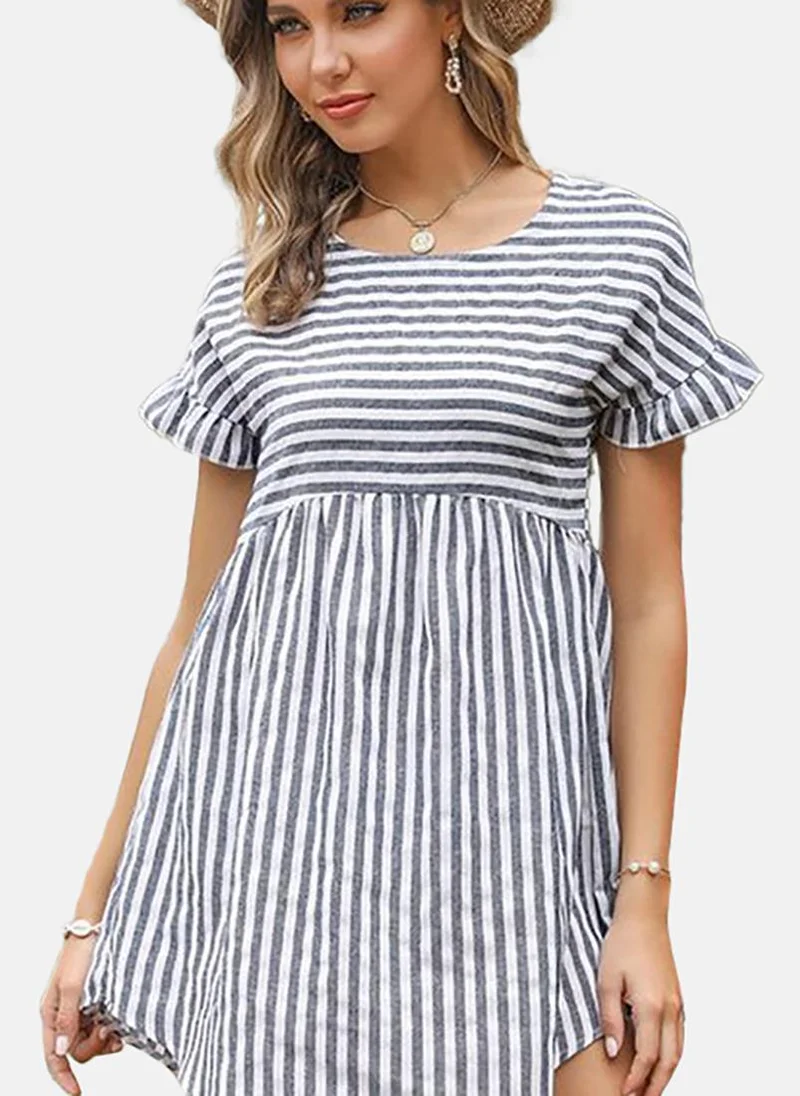 يونيكي Women Striped A-Line Mini Dress