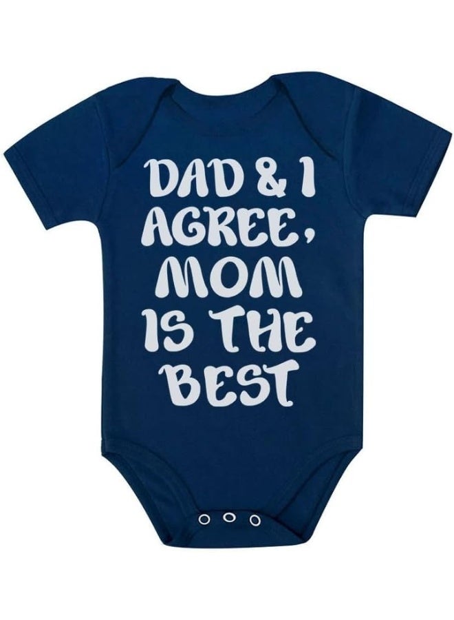 Tstars Tstars I Mom Best Mother's Day Gift Baby Bodysuit - Image 1