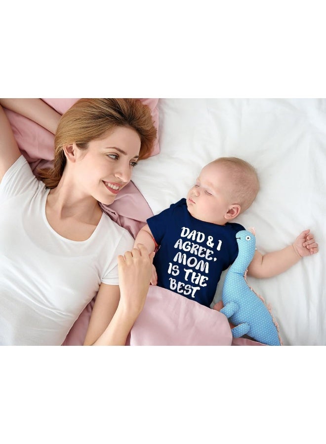Tstars Tstars I Mom Best Mother's Day Gift Baby Bodysuit - Image 3