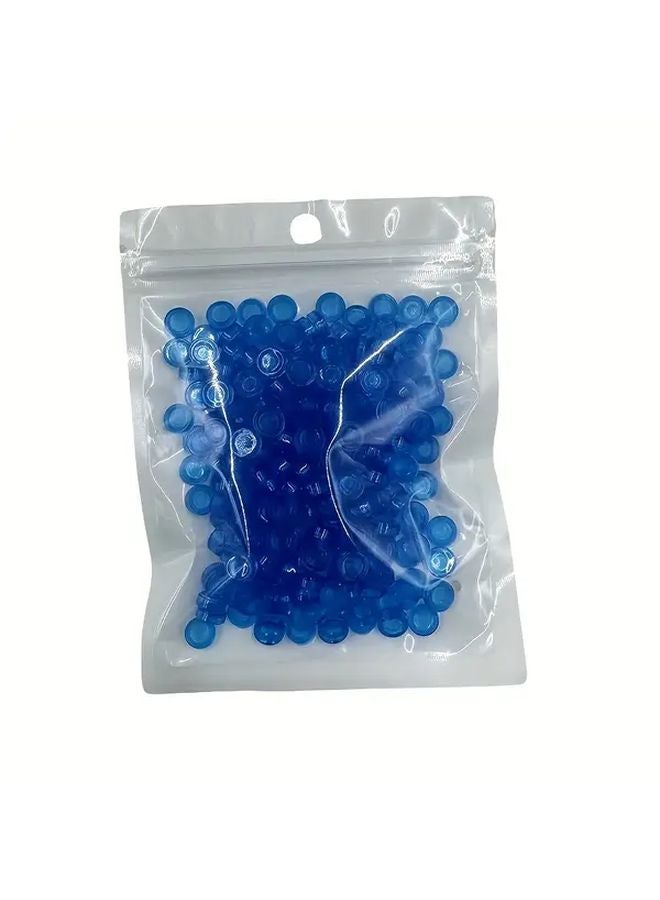 Blue Mosaic Tile Dots 200pcs Transparent Round Bricks For DIY Art Design - Image 1