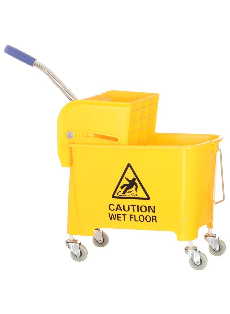 DubaiGallery Side Press Wringer Combo Commercial Floor Cleaning Rectangular Mop Bucket on Wheels  - Image 4