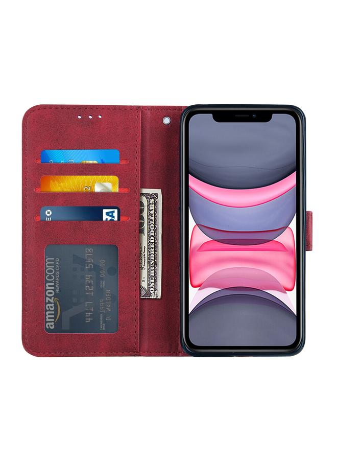 Zaboon Case For iPhone 11 Stitching Calf Texture Buckle Horizontal Flip Leather Case with Holder & Card Slots & Wallet & Lanyard - Image 4