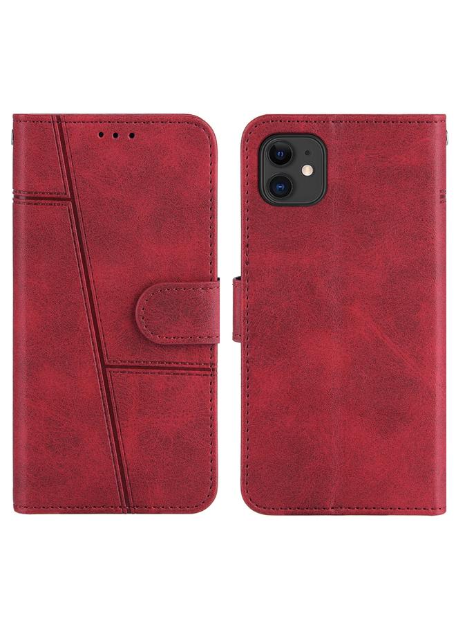 Zaboon Case For iPhone 11 Stitching Calf Texture Buckle Horizontal Flip Leather Case with Holder & Card Slots & Wallet & Lanyard - Image 3