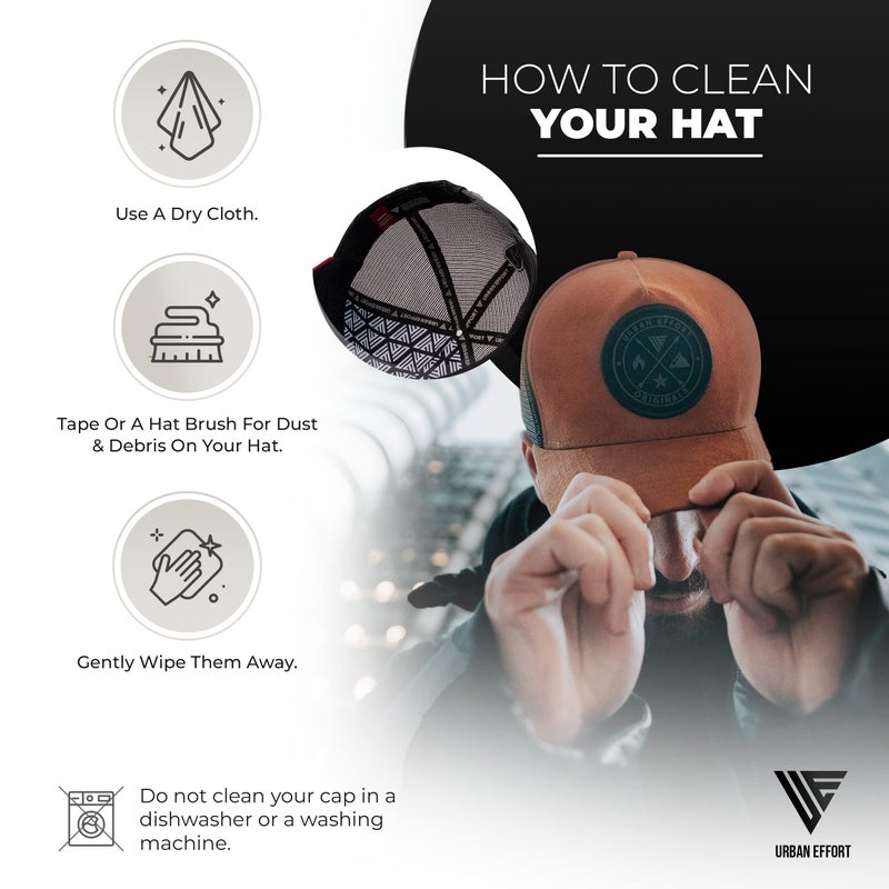 Urban Effort Mesh Trucker Hat - Adjustable Baseball Cap for Men and Women - For Mountaining, Hunting & Hiking - Image 5