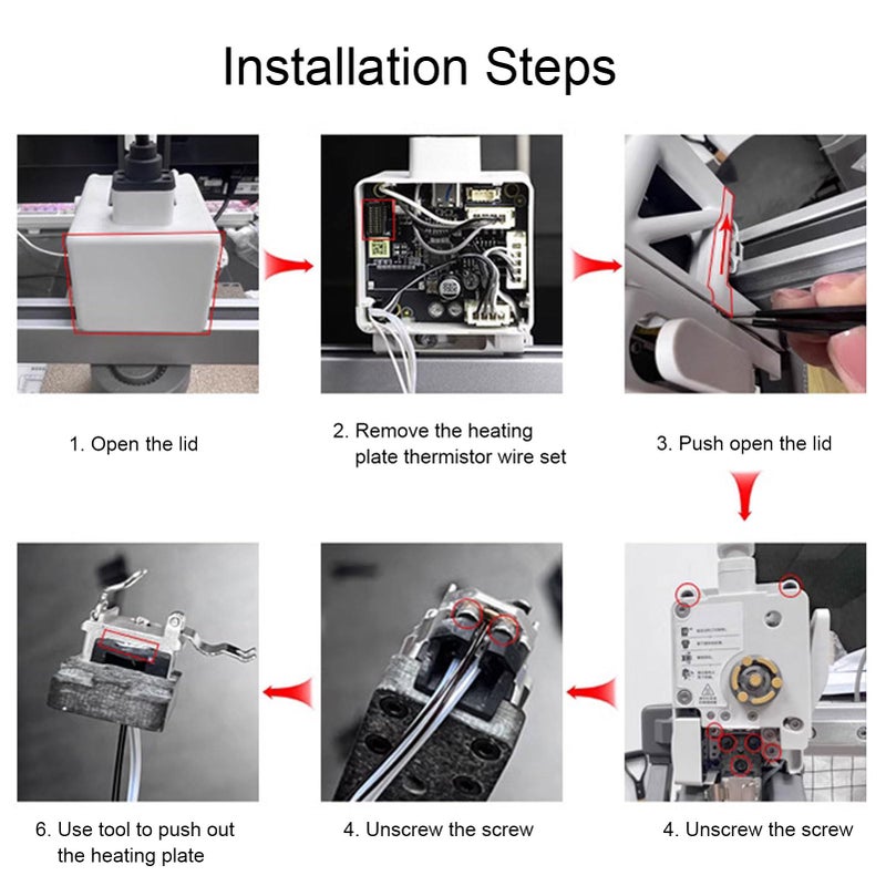 24V 80W High Temperature Heating Plate With 100K Thermistor For 3D Printer A1 A1 Mini - Image 5
