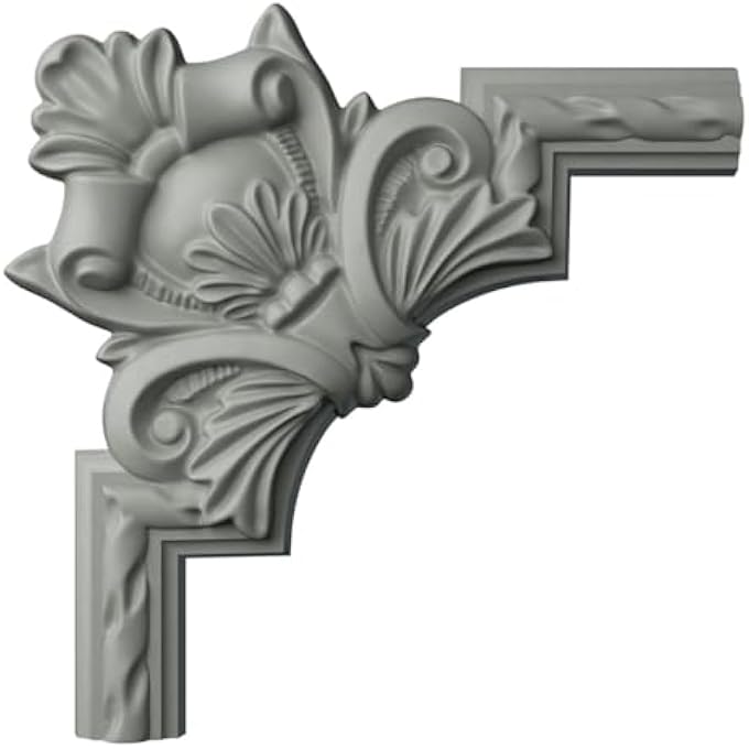 PML12X12JA-2 JACKSON CORNER PANEL MOULDING, WHITE - Image 1