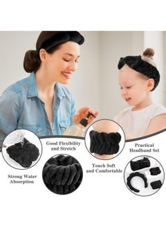 WSICSE WSICSE Spa Headband for Face Washing, Skincare Headbands and Wrist Washband Set Soft Makeup Headband for Skin Care, Makeup Removal Face Wash Headband for Teen Girl Gifts  - Image 3