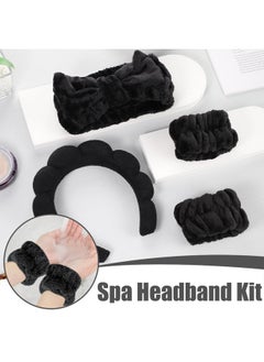 WSICSE WSICSE Spa Headband for Face Washing, Skincare Headbands and Wrist Washband Set Soft Makeup Headband for Skin Care, Makeup Removal Face Wash Headband for Teen Girl Gifts  - Image 5