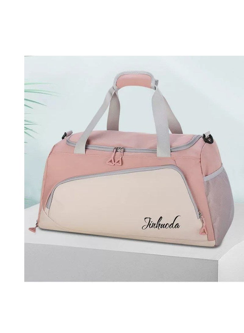 JINHUI Men's and Women's Sports Bags Gym Bags with Shoe Storage Lightweight Fitness Bag for Sports, Swimming, Fitness, Camping, and Travel Canvas - Image 5