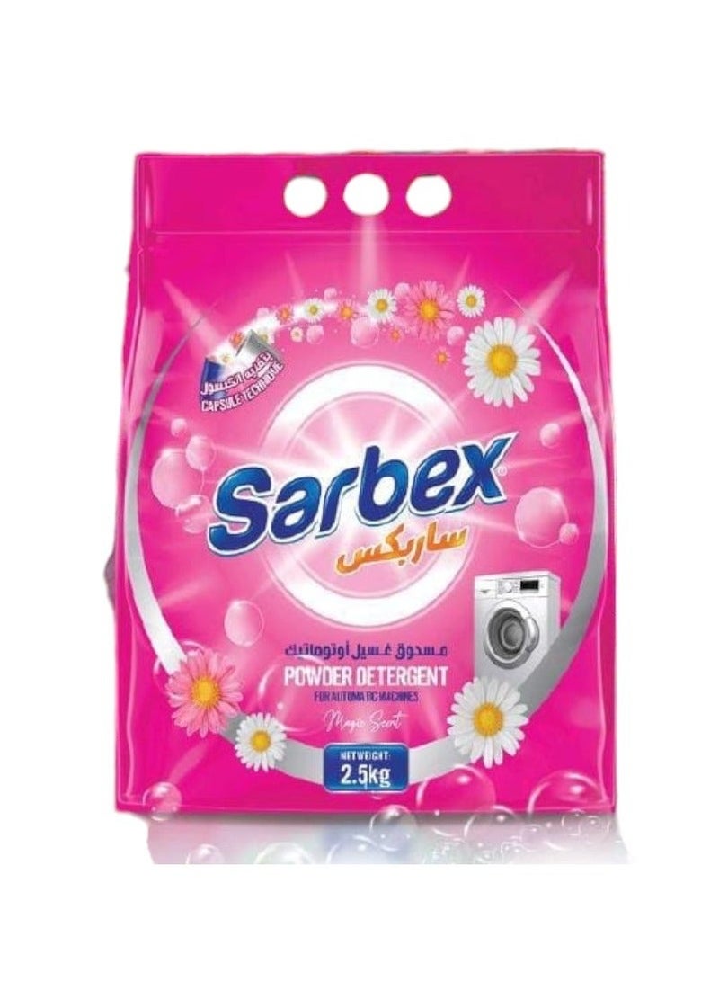Sarbex Automatic Laundry Detergent Powder with Turkish Excellence Capsule Technology 2.5 Kilo - Image 1