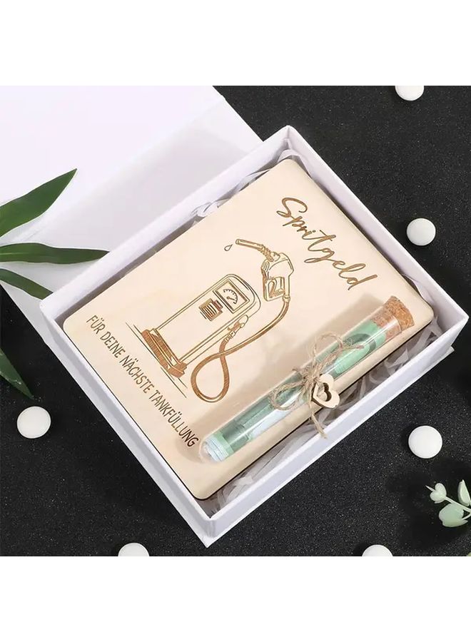 German Wooden Gift Box With Test Tube Come On Design For License Passing Exam Success - Image 4