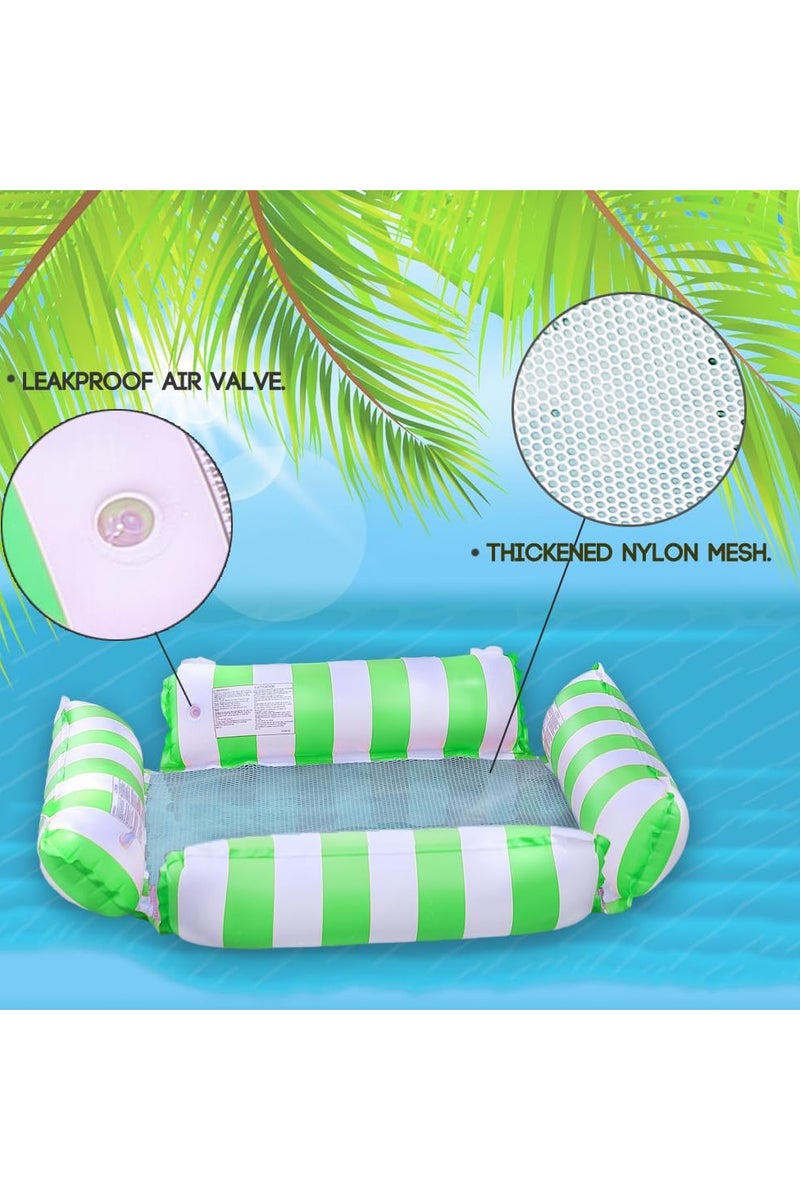 Inflatable pool float Practical, versatile design: hammock, chair, or floating bed Equipped with a strong net for optimal stability and comfort Lightweight and easy to carry, ideal for the pool, beach, or lake Designed to provide maximum comfort and relaxation during your summer adventures! - Image 1