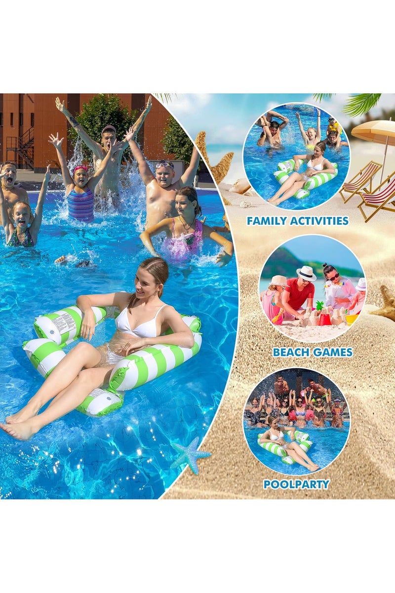 Inflatable pool float Practical, versatile design: hammock, chair, or floating bed Equipped with a strong net for optimal stability and comfort Lightweight and easy to carry, ideal for the pool, beach, or lake Designed to provide maximum comfort and relaxation during your summer adventures! - Image 4
