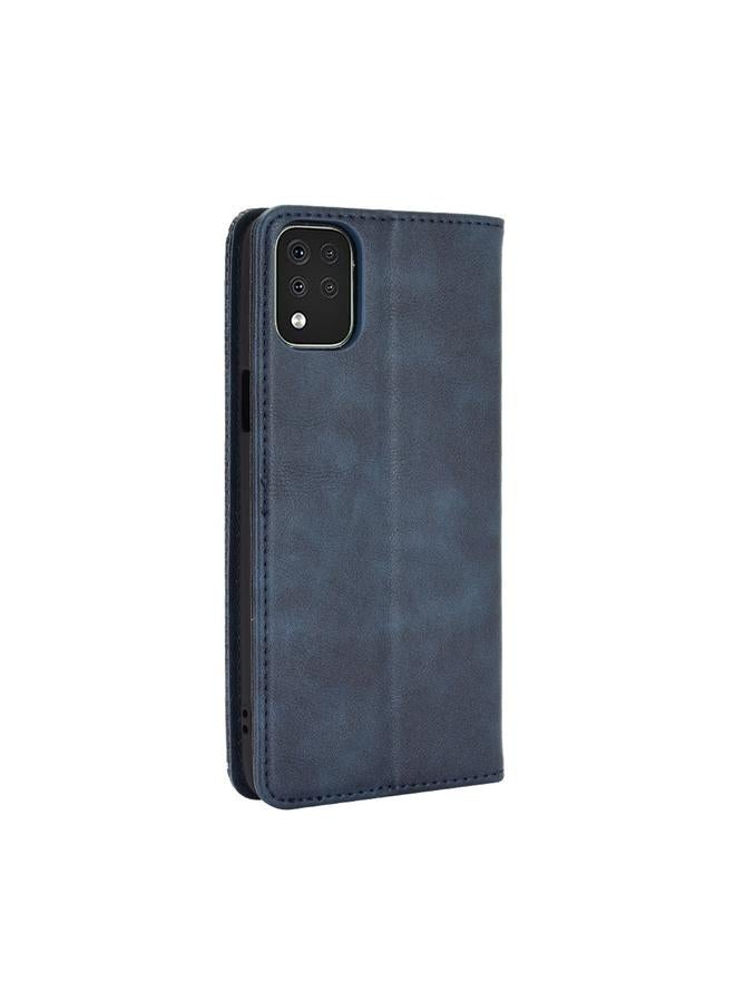 اس-توب جراب لهاتف LG K42 بمشبك مغناطيسي بتصميم حصان مجنون بتصميم كلاسيكي، جراب جلدي أفقي قلاب، مع حامل وفتحات للبطاقات وإطار للصور - Image 3