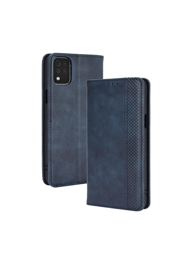 اس-توب جراب لهاتف LG K42 بمشبك مغناطيسي بتصميم حصان مجنون بتصميم كلاسيكي، جراب جلدي أفقي قلاب، مع حامل وفتحات للبطاقات وإطار للصور - Image 1