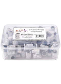 Pana 100 Pieces Nail Sanding Bands Professional Nail Manicure Great Fit For Nail Drill Bits For Acrylic Nails (120 Grit Zebra)  - Image 3