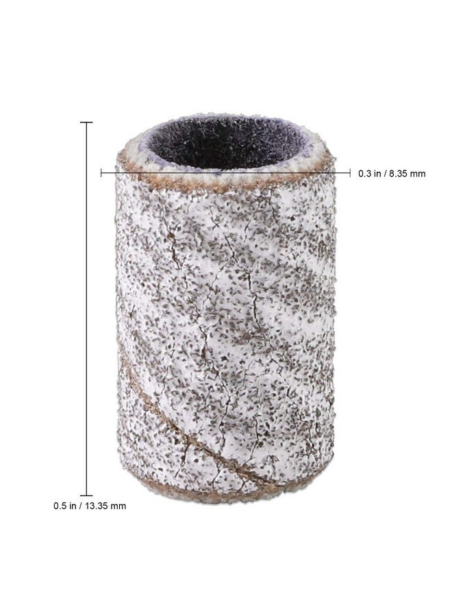 بانا 100 قطعة من أربطة صنفرة الأظافر الاحترافية لتقليم الأظافر مناسبة جدًا لقم ثقب الأظافر للأظافر الأكريليك (120 حبيبة حمار وحشي) - Image 2