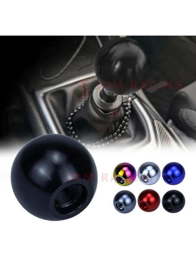 Titanium Car Manual Gear Shift Knob Aluminum Alloy Universal Round Ball Heavy Duty Shift Lever - Image 1