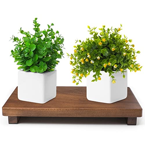 kulusion Wood Riser For Display Walnut Wood Pedestal Stand, farmhouse decor Soap Tray, Displays Your Plant Bottles Candles for Your Home Kitchen (Large, 12 x 7.1 x1.57Inch) - Image 1