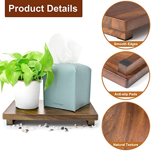 kulusion Wood Riser For Display Walnut Wood Pedestal Stand, farmhouse decor Soap Tray, Displays Your Plant Bottles Candles for Your Home Kitchen (Large, 12 x 7.1 x1.57Inch) - Image 4