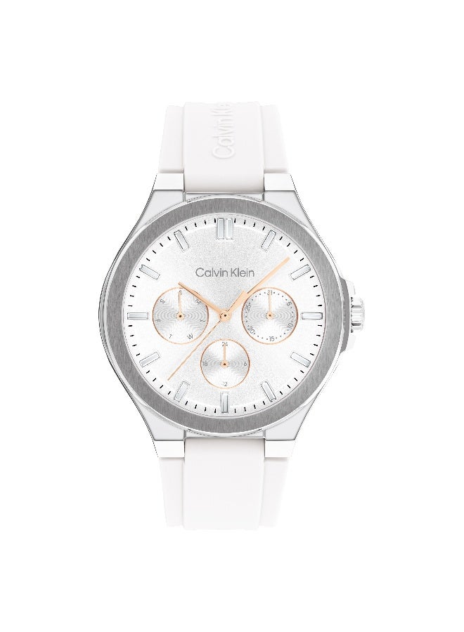 Calvin Klein Vibrancy Stainless Steel Bracelet Watch with Silicon Strap for Women - Image 2