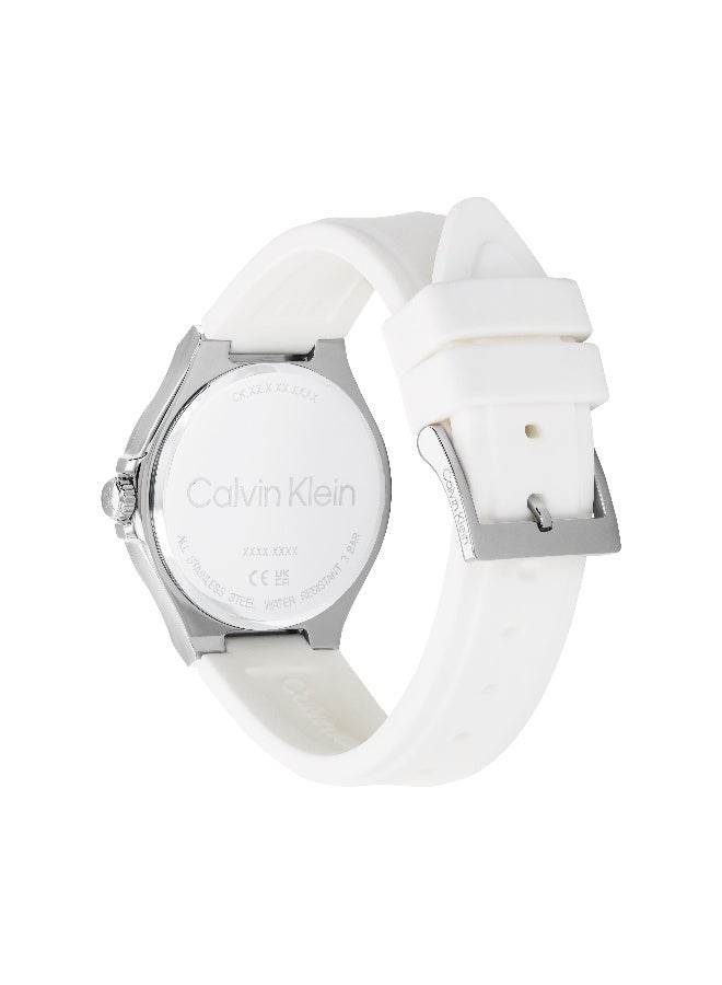 Calvin Klein Vibrancy Stainless Steel Bracelet Watch with Silicon Strap for Women - Image 3
