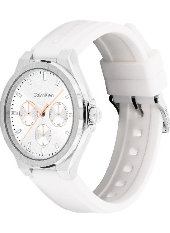 Calvin Klein Vibrancy Stainless Steel Bracelet Watch with Silicon Strap for Women - Image 1