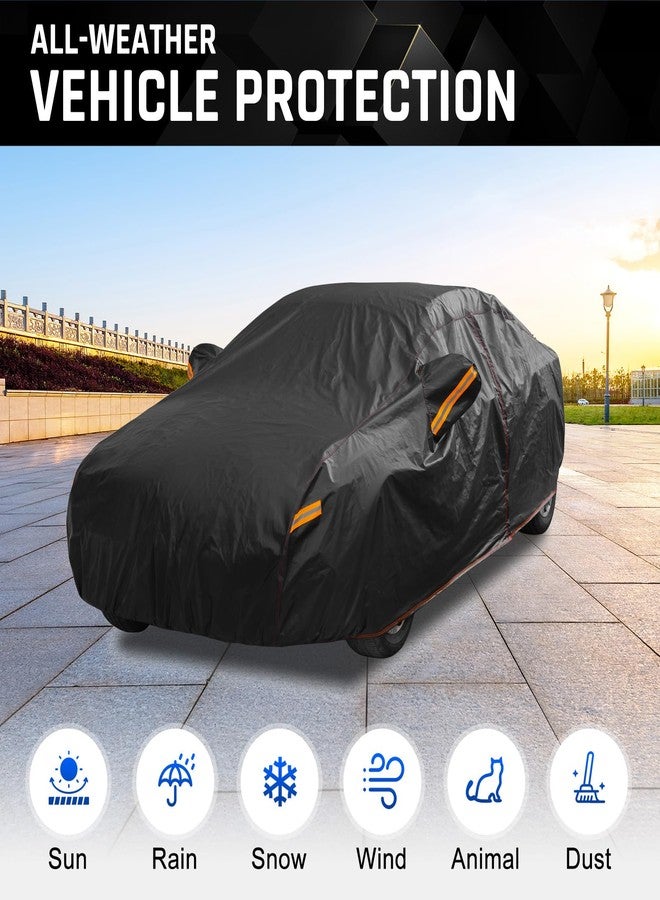 AltoCover Car Cover Custom Fit for Honda Accord, Chevy Malibu, Kia K5 /Optima, 6 Layer Heavy Duty Car Cover with Cotton Liner - Image 2
