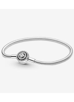 PANDORA Pandora Moments Halo Snake Chain Bracelet  - Image 1