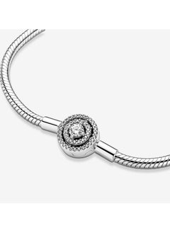 PANDORA Pandora Moments Halo Snake Chain Bracelet  - Image 4