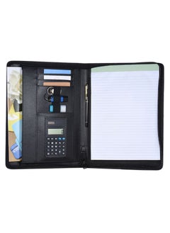 Loquat Multi-Functional A4 Professional Business Portfolio Organizer Black 