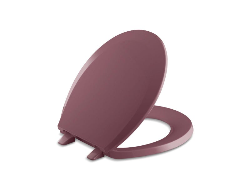 Kohler K466253 Lustra Round Closed Toilet Seat with Quick Release Technology Raspberry Puree