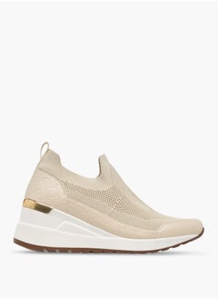 Le Confort Women's Pull Tab Detail Flyknit Wedge Heeled Slip-On Shoes  - Image 3