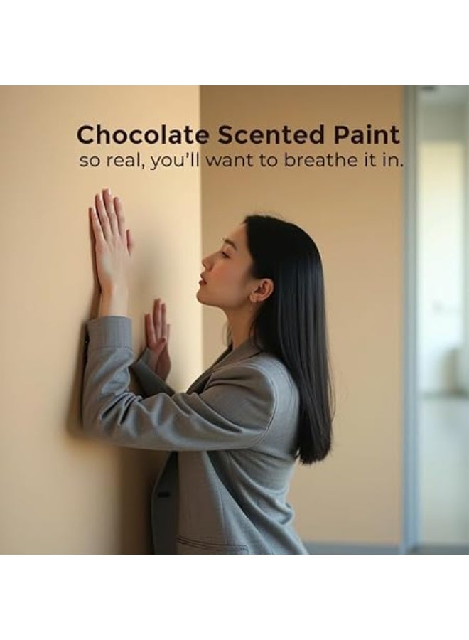ريتفر طلاء جدران مستحلب برائحة الشوكولاتة من ريتفر، مثالي للتشطيبات الداخلية، برائحة الشوكولاتة، 3.6 لتر، بني غامق، شفافية عالية، لمسة نهائية غير لامعة - Image 5