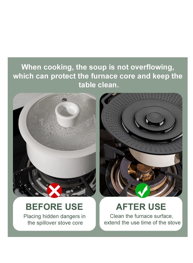 Silicone Spill Stopper Lid, Reusable Boil Over Protector for Pots and Pans, Multifunctional Kitchen Overflow Guard (11.8 Inch) - Prevents Messy Boil Overs and Spills.  - Image 5
