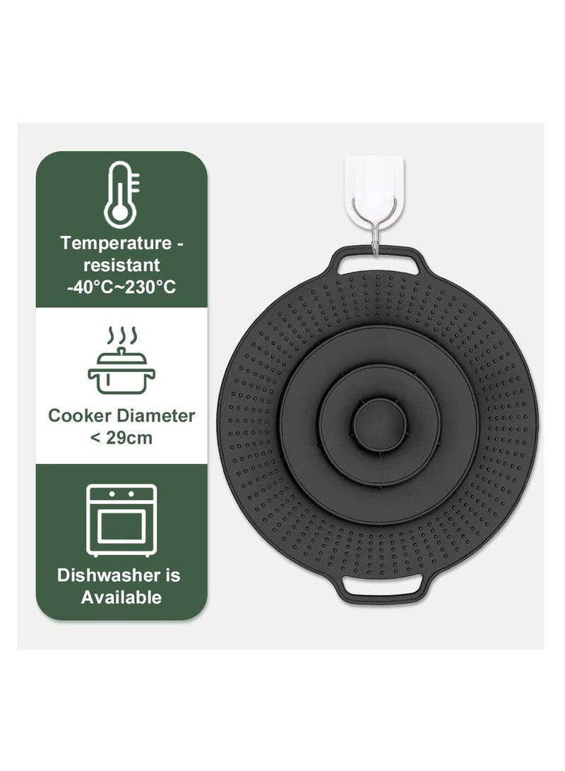 Silicone Spill Stopper Lid, Reusable Boil Over Protector for Pots and Pans, Multifunctional Kitchen Overflow Guard (11.8 Inch) - Prevents Messy Boil Overs and Spills.  - Image 2