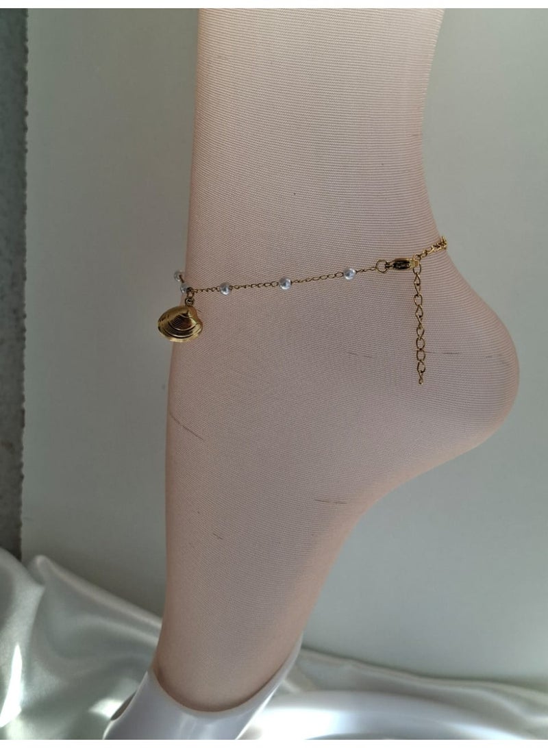 Seashell Stainless-steel  Anklet - Image 3