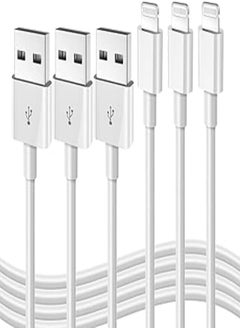 iPhone Fast Charging Cable [Apple MFi Certified] 3-Pack 3FT Lightning to USB Cable iPhone Charger Cord Compatible with iPhone 14 13 12 11 Pro Max XR XS X 8 7 6 Plus SE iPad and More 3FT