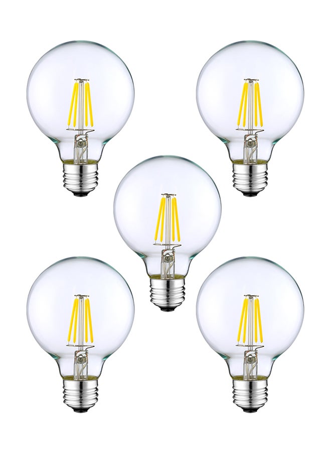 MODI مصباح LED كهرماني D222 A60 8W E27 | تصميم خيوط عتيق | أبيض دافئ | زاوية شعاع 360° | مصباح زجاجي زخرفي غير قابل للتعتيم | - Image 2