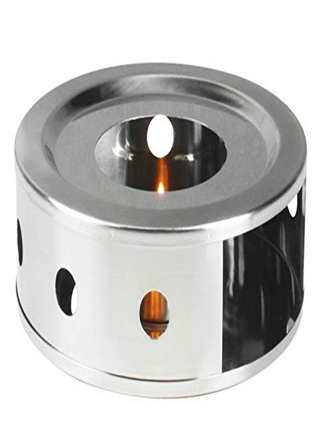 NEWLINE NY NewlineNY Stainless Steel Coffee Tea Warmers, Dual 6 Inches Circular Herb Tea Light Food Warmer Set (Candle not Included) - Image 3