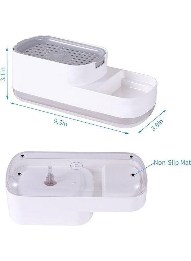 Zollyss Soap Dispenser for Kitchen with Sponge Holder, Hollow Design, Durable & Smooth Body, Rust Proof, 2 in 1 Liquid Soap Dispenser, Sink Dish Washing Soap Dispenser Set - Image 5