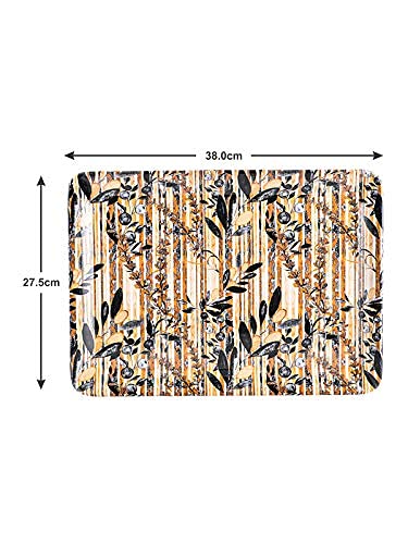Goodhomes Melamine Rectangular Serving Trays Set of 3 Different Sizes, MT132 - Image 2