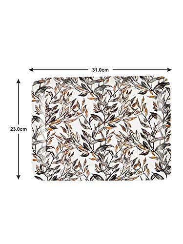 Goodhomes Melamine Rectangular Serving Trays Set of 3 Different Sizes, MT132 - Image 3