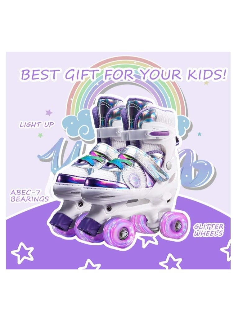 Kids Roller Skates for Boys and Girls Adjustable Roller Skates with All Wheels Light up Double Rows Rollerskates for Kids Beginners - pzsku/ZCD9AB49824CEAC4A8DD1Z/45/_/1727166789/a3dcaed1-0460-4796-81ef-c266e2c355bd