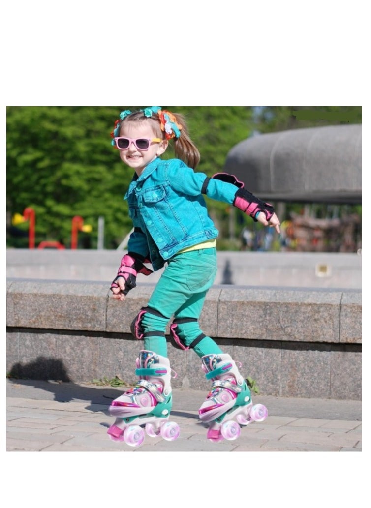 Kids Roller Skates for Boys and Girls Adjustable Roller Skates with All Wheels Light up Double Rows Rollerskates for Kids Beginners - pzsku/ZCD9AB49824CEAC4A8DD1Z/45/_/1727166799/2e12a199-8ffd-480a-9c02-5e27f880932c